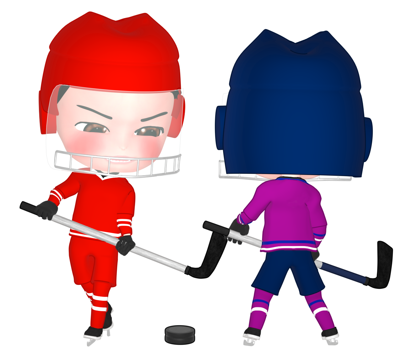 アイスホッケーのイラスト