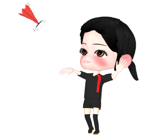 インディアカを楽しむ女性のイラスト