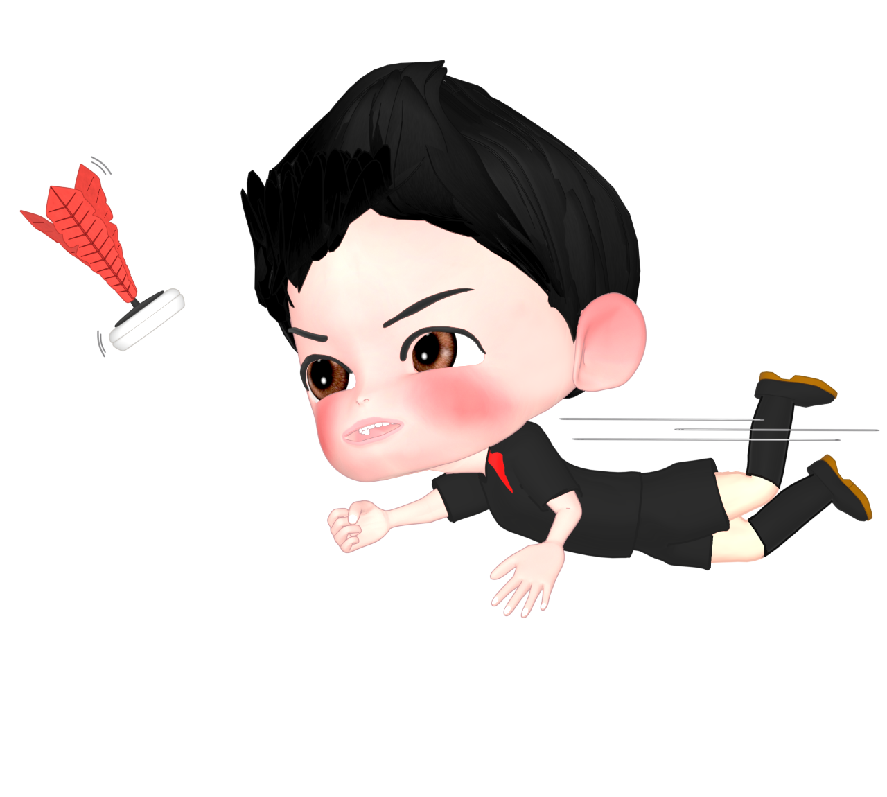 インディアカをする人のイラスト