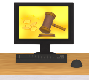 インターネットオークションのイラスト