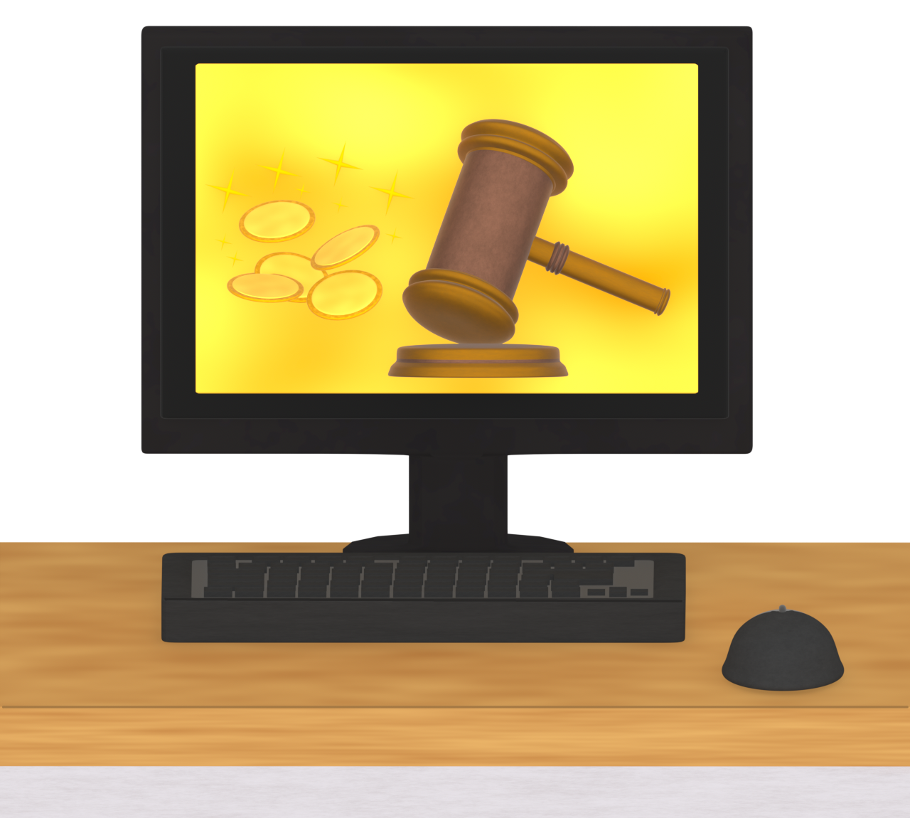 インターネットオークションのイラスト