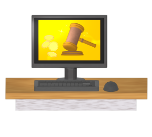 インターネットオークションのイラスト