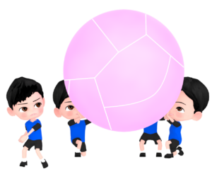 キンボールのイラスト