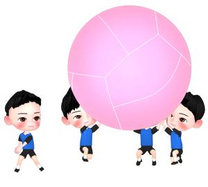 キンボールのイラスト