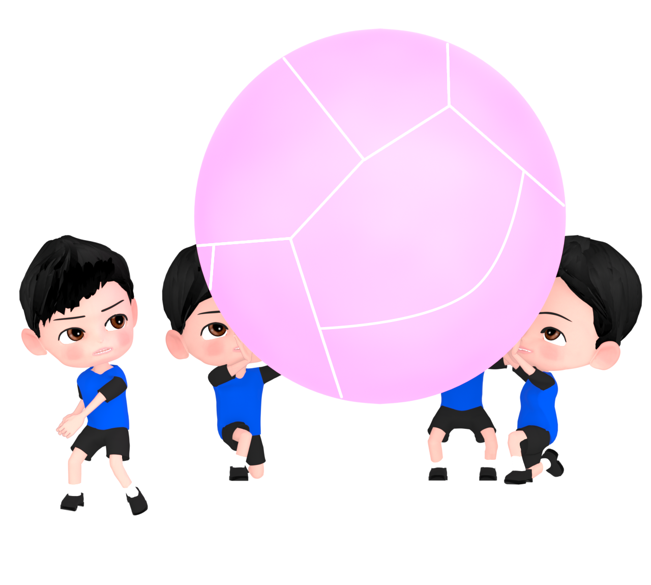 キンボールのイラスト