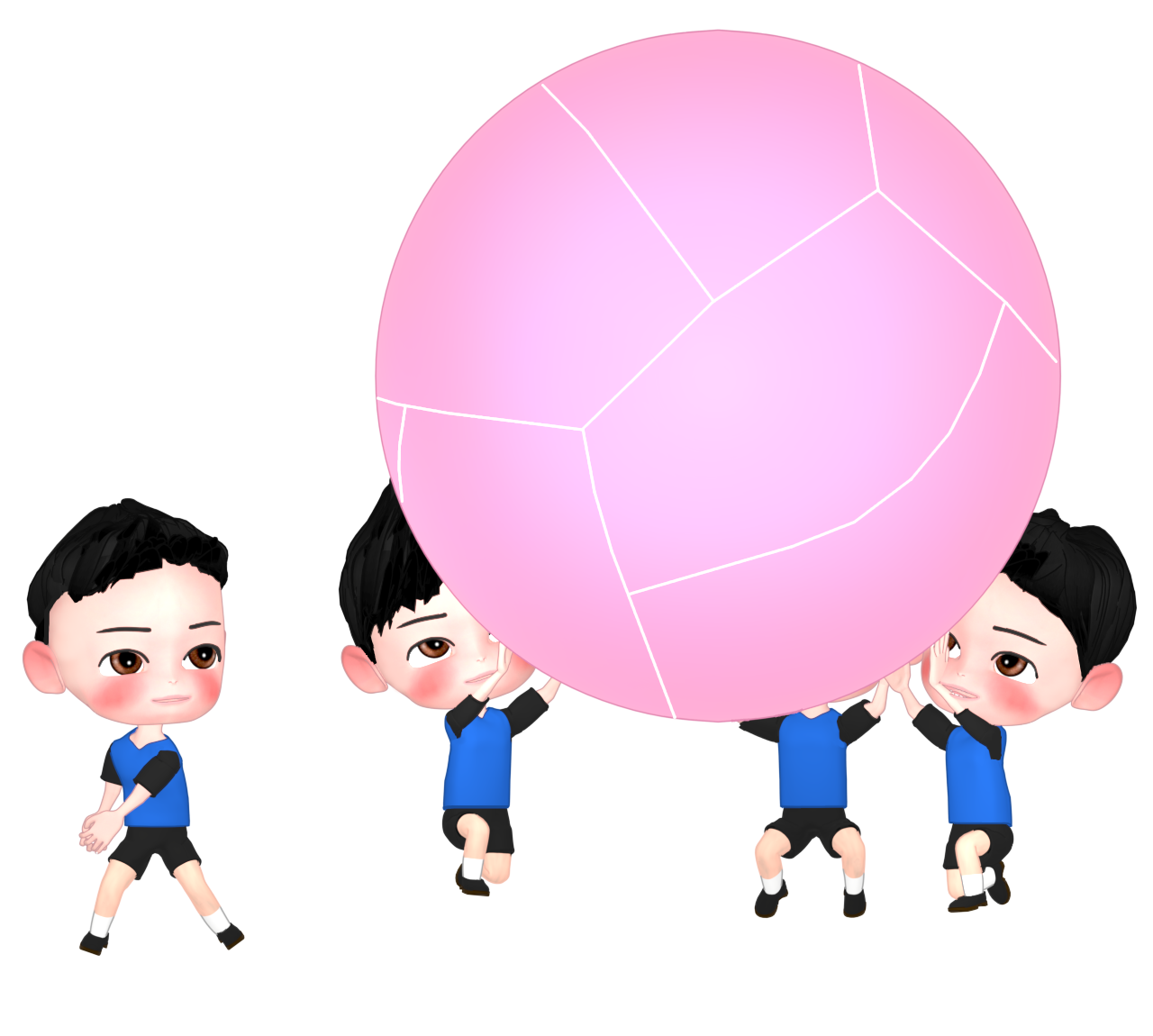 キンボールのイラスト