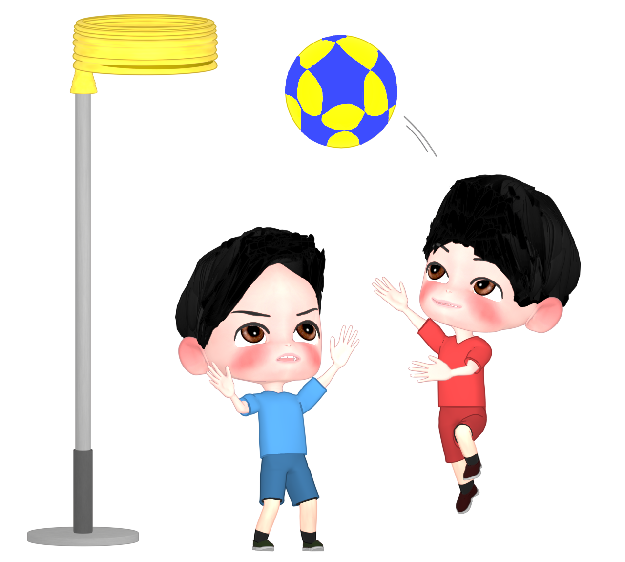 コーフボールのイラスト