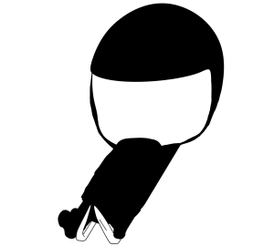 リュージュのシルエット