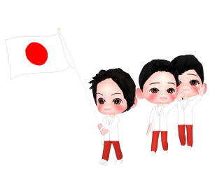 オリンピック入場のイラスト