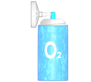 携帯酸素ボンベのイラスト