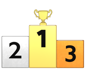 ランキング表彰台のイラスト