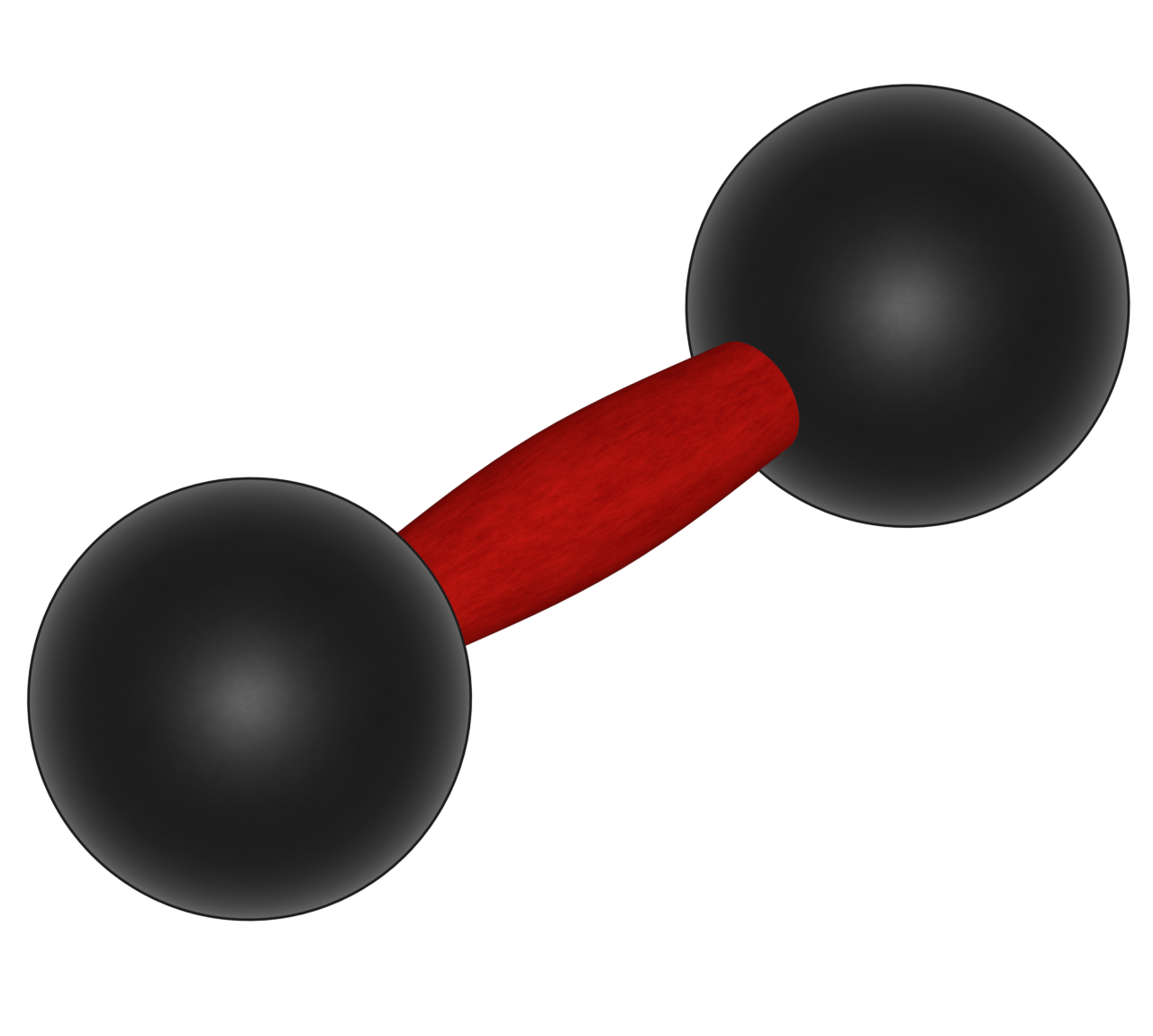 丸い鉄アレイのイラスト