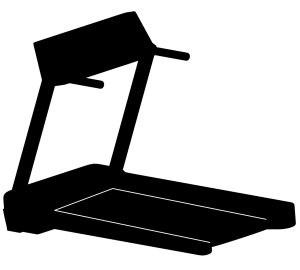 ランニングマシンのシルエット