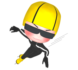 ショートトラックのイラスト