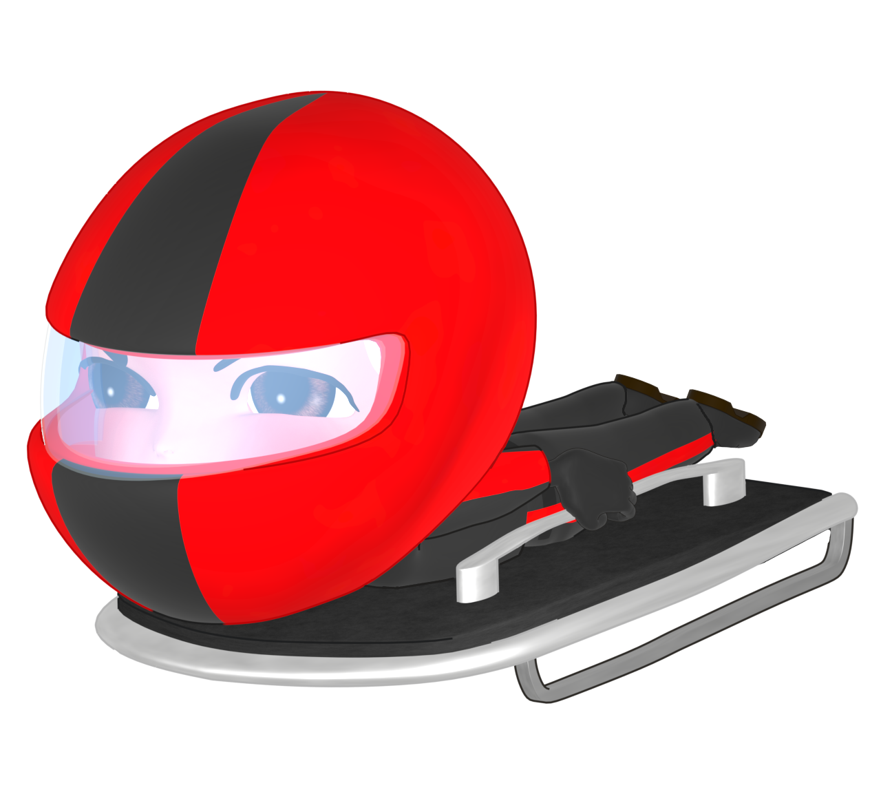 スケルトン スポーツのイラスト