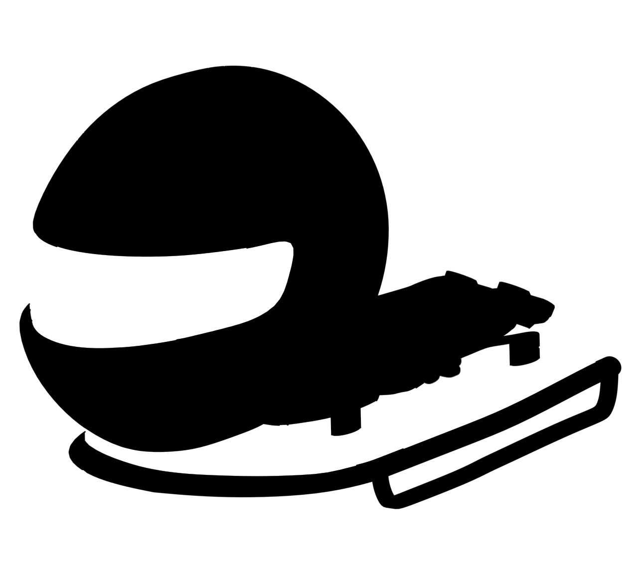 スケルトン スポーツのシルエット