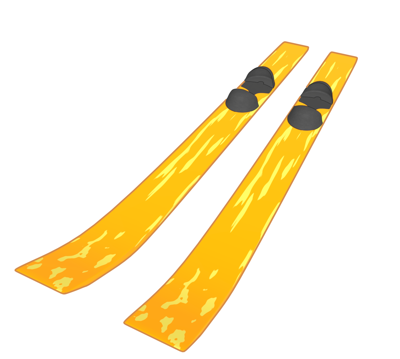 スキー板のイラスト