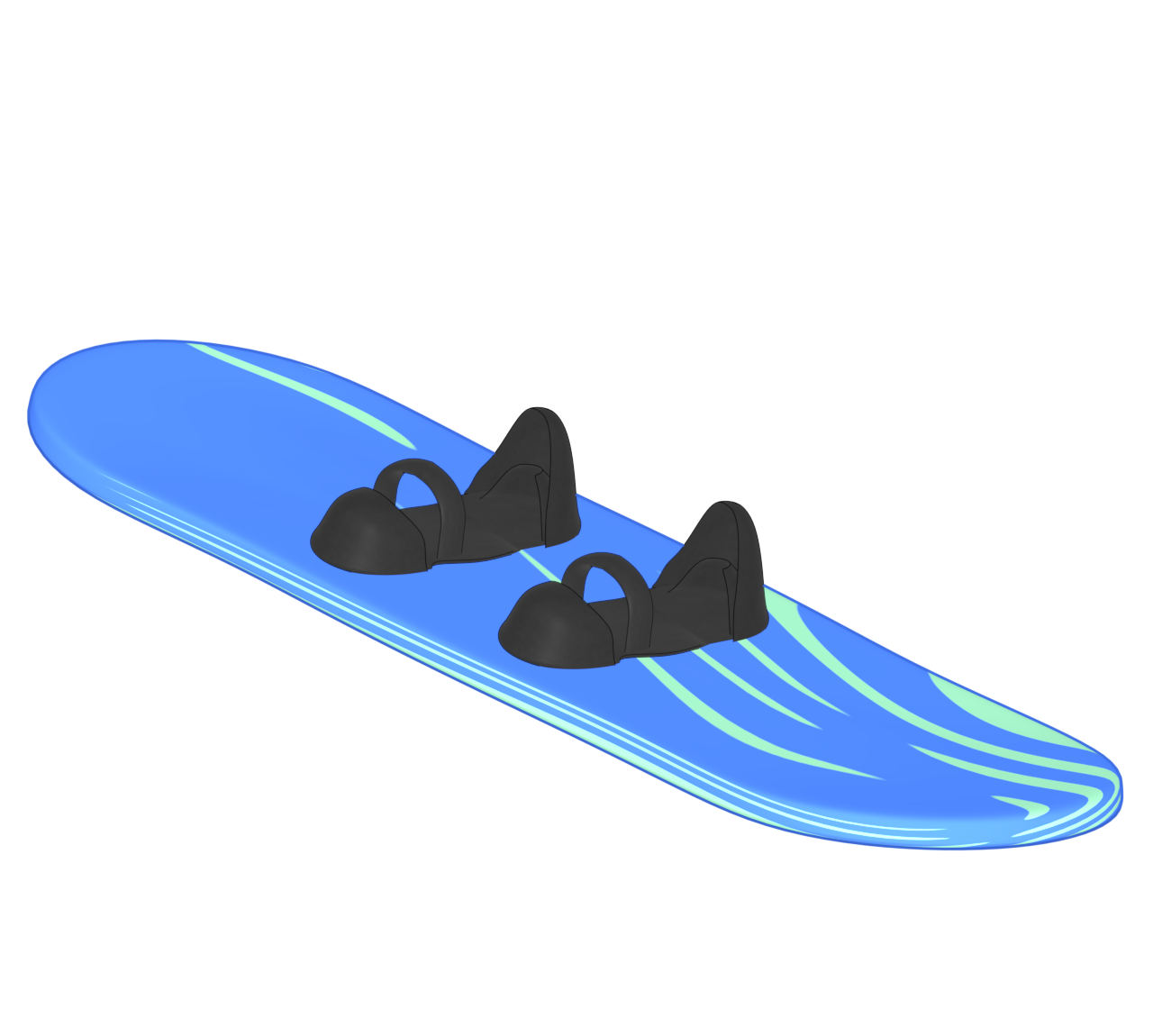 スノーボードの板のイラスト