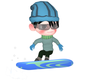 スノーボードのイラスト