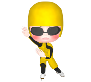 スピードスケートのイラスト