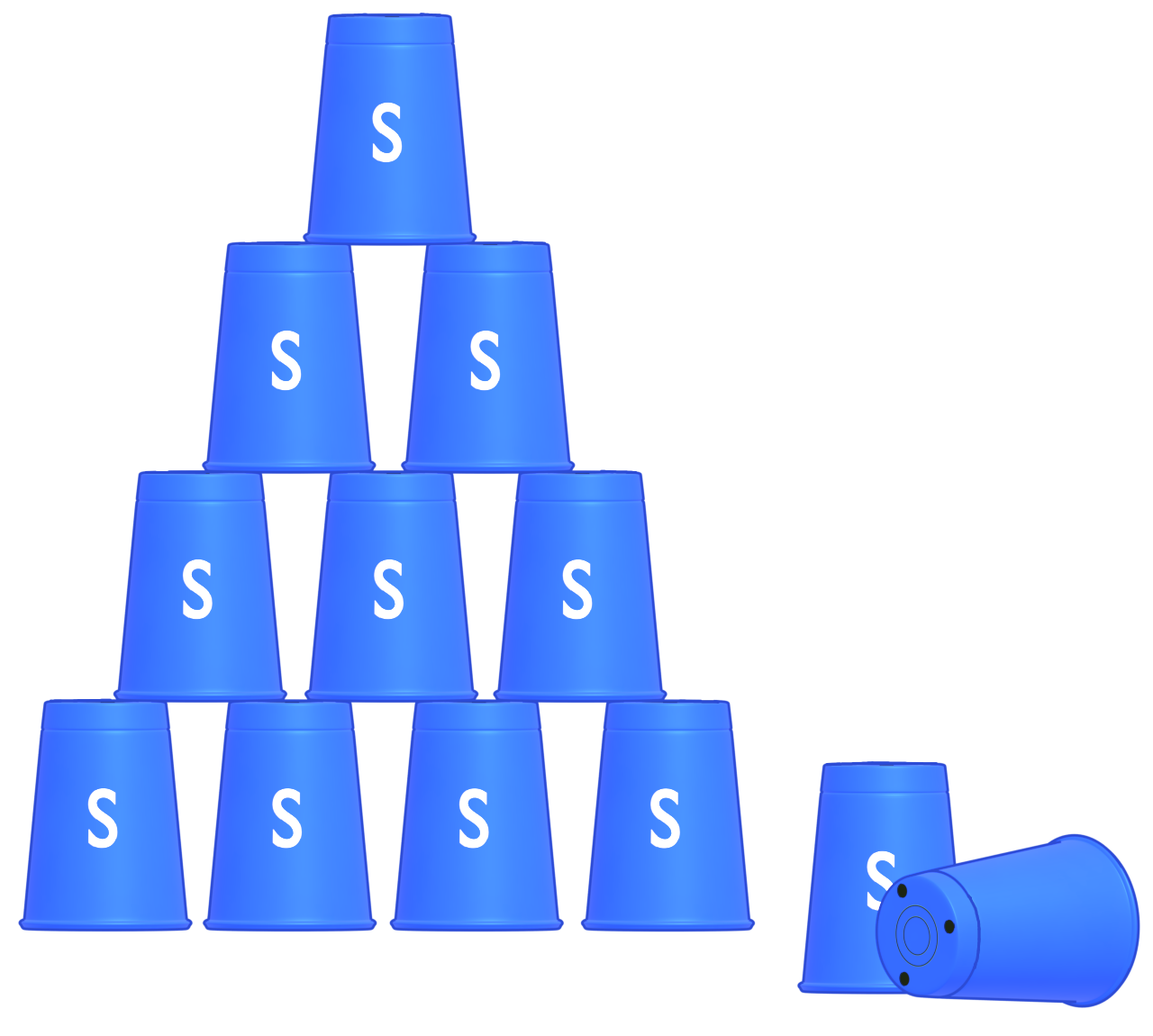 スピードスタックスカップのイラスト