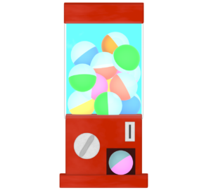 回して出たカプセルトイのイラスト