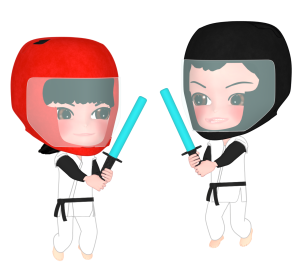 スポーツチャンバラのイラスト