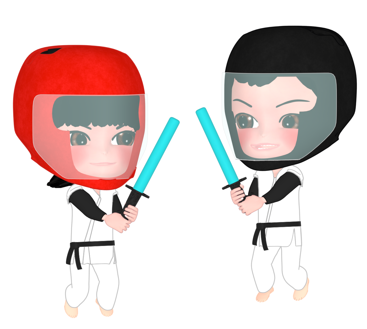 スポーツチャンバラのイラスト