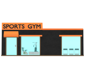 スポーツジムのイラスト