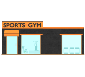 スポーツジムのイラスト