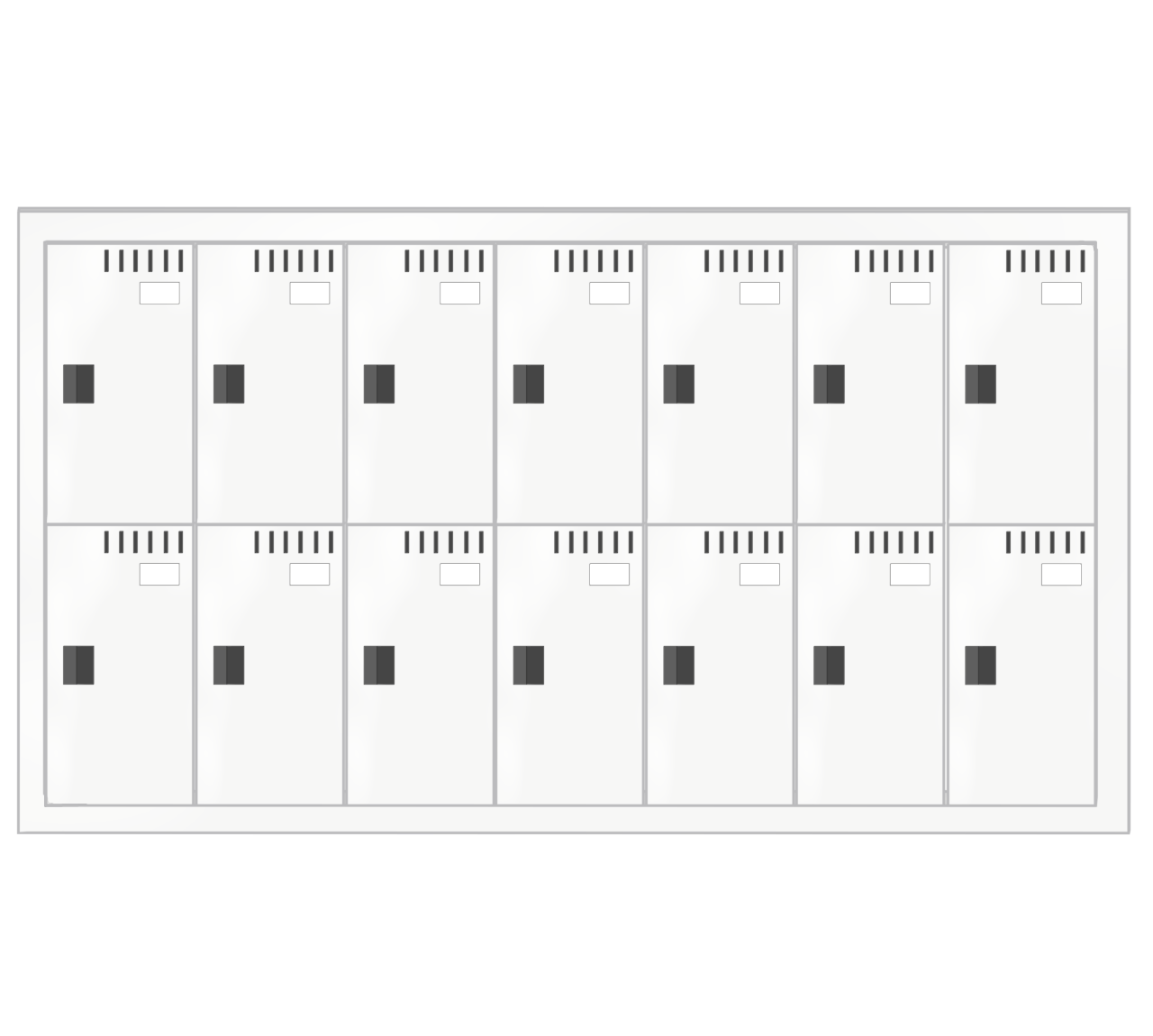 スポーツジムのロッカーのイラスト