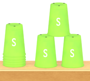 スポーツスタッキングのイラスト