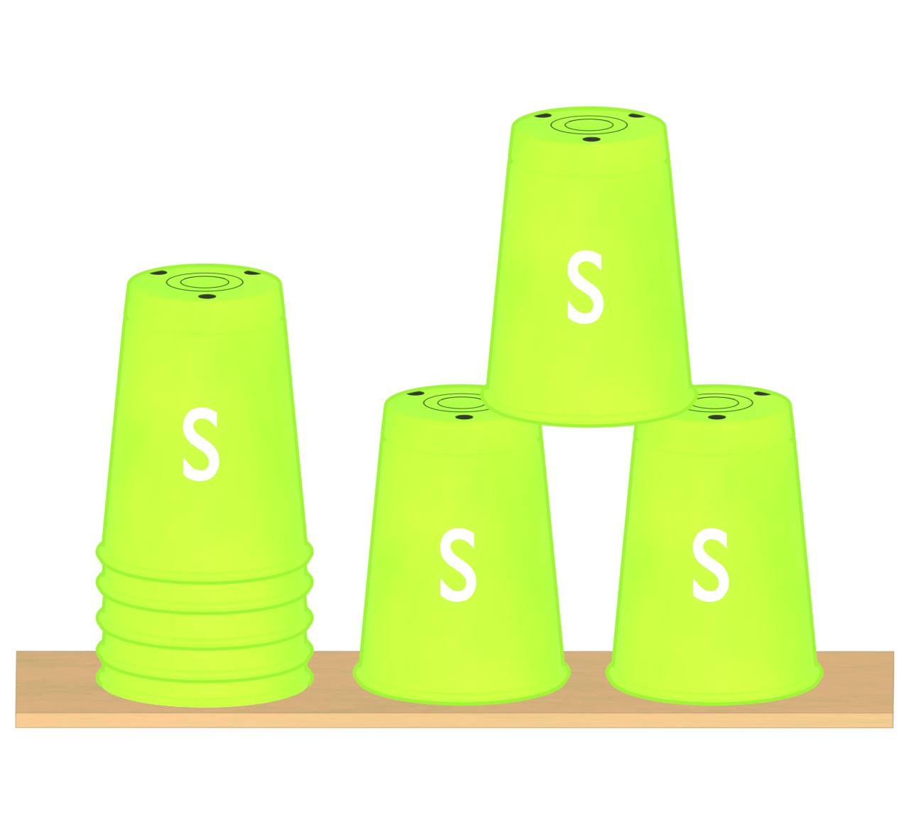 スポーツスタッキングのイラスト