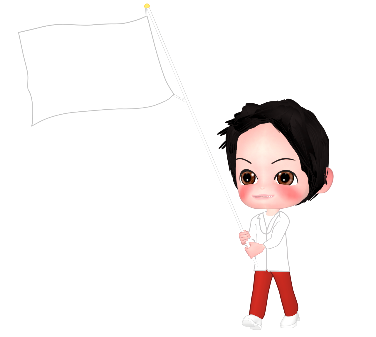 スポーツ大会の入場行進のイラスト