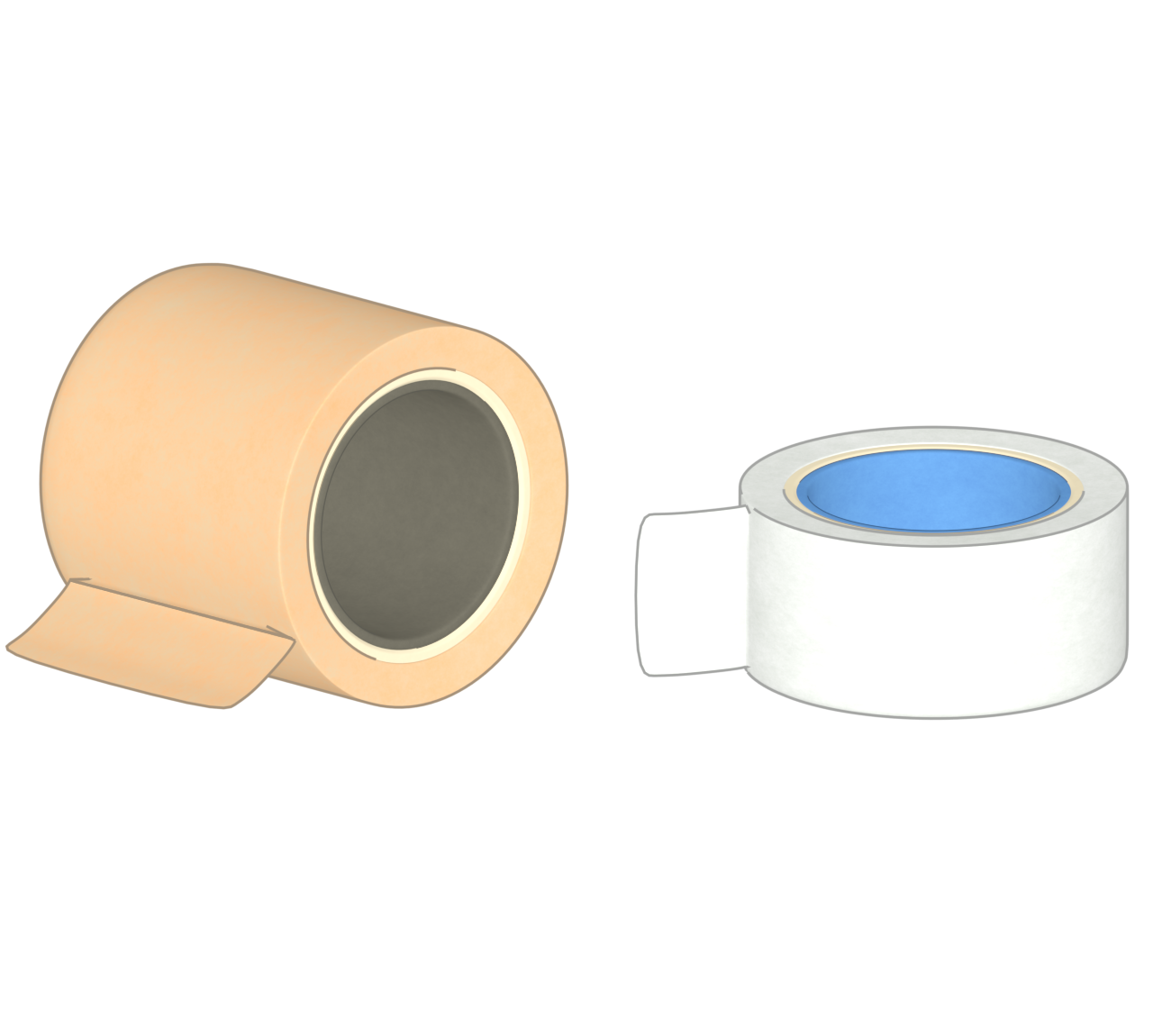 テーピングのイラスト