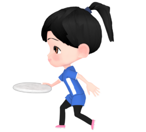 投げるアルティメットのイラスト