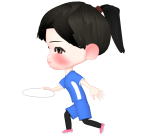 投げるアルティメットのイラスト