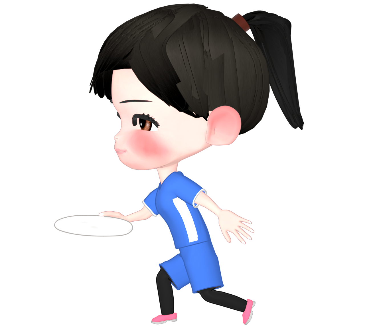 投げるアルティメットのイラスト