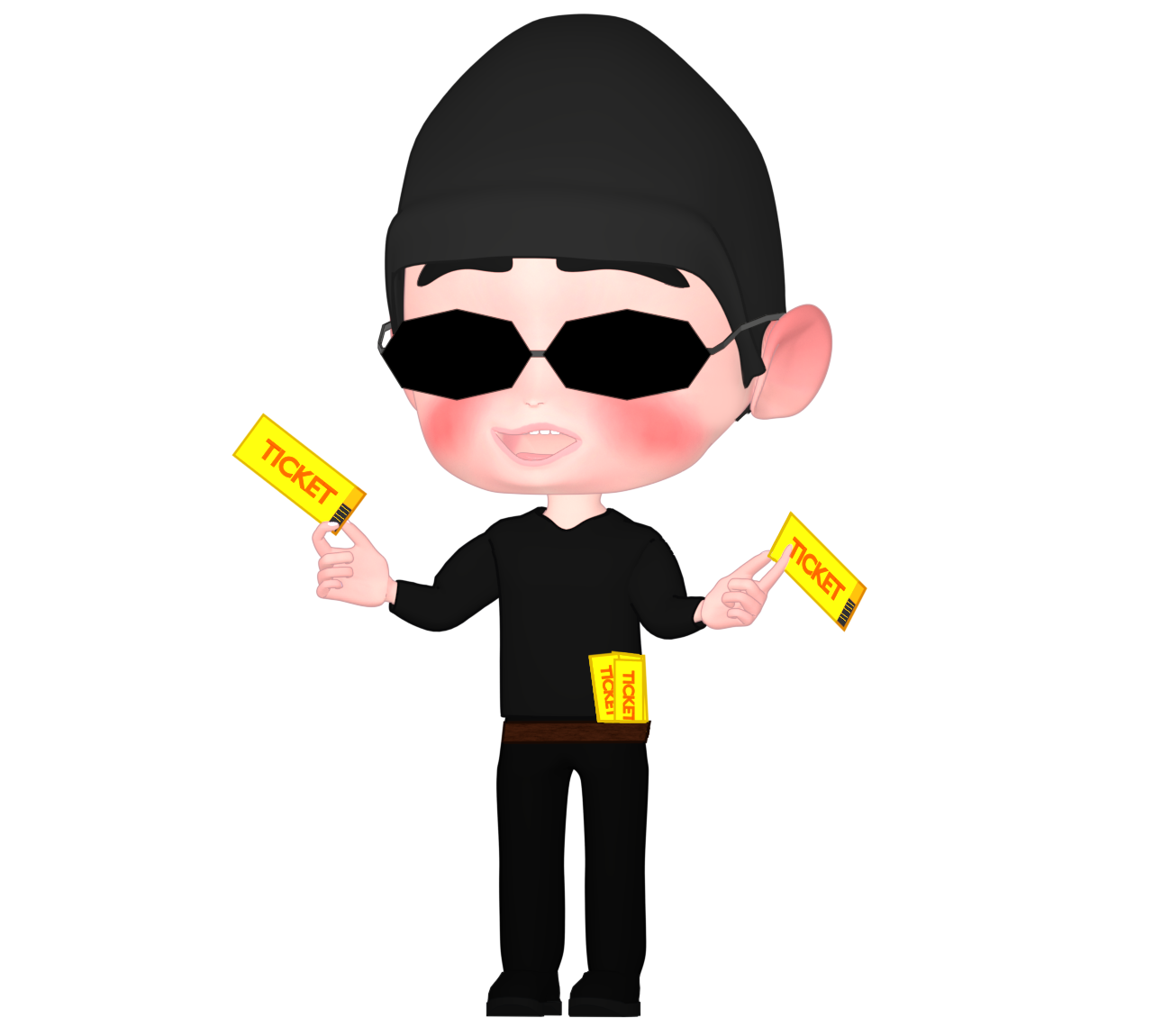 ダフ屋のイラスト