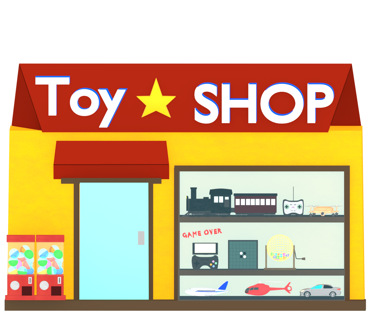 おもちゃ屋のイラスト