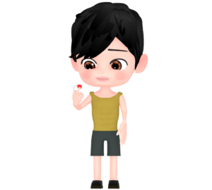 無意識にドーピングをする人のイラスト