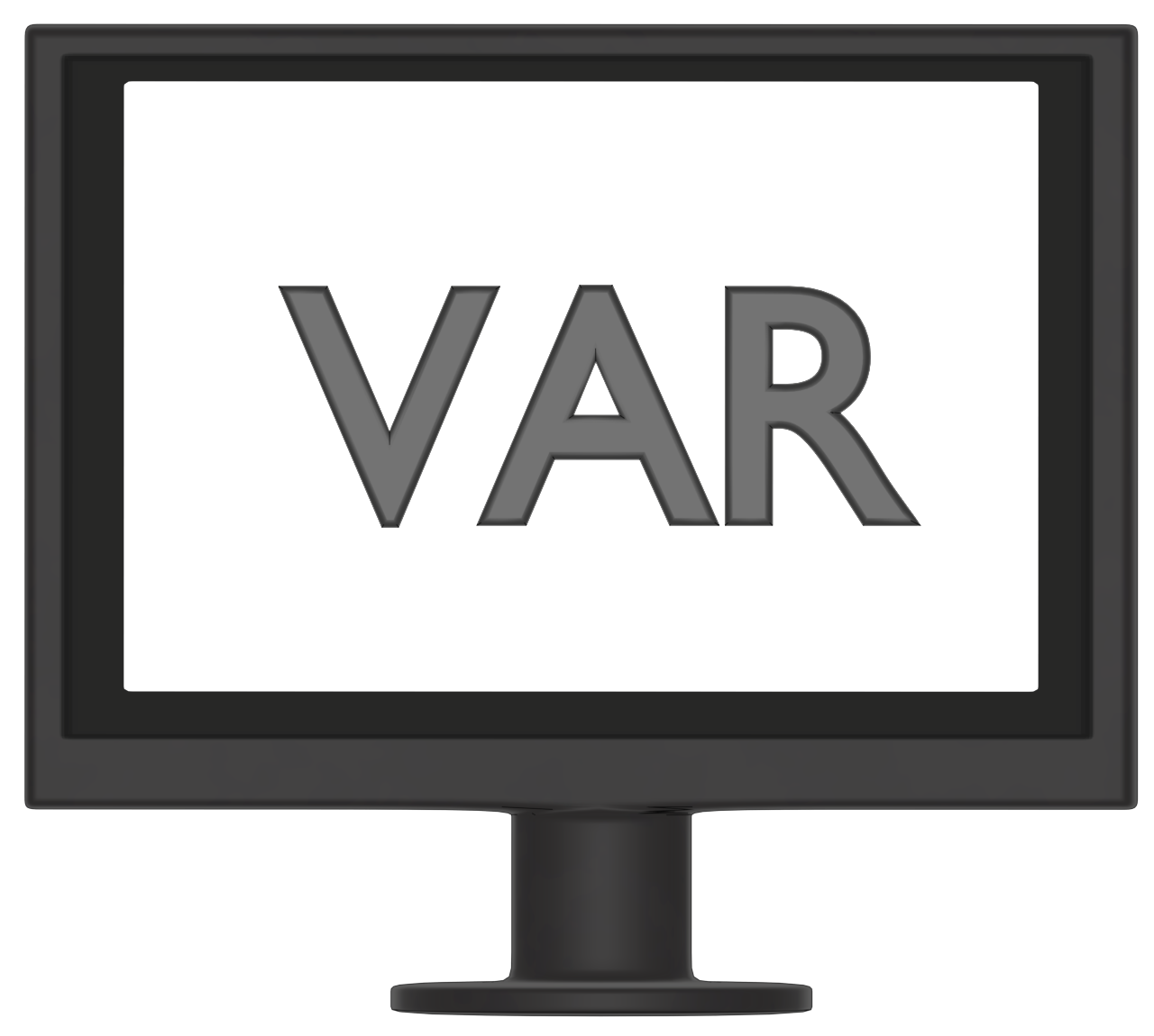 VARのイラスト(ビデオ・アシスタント・レフェリー)