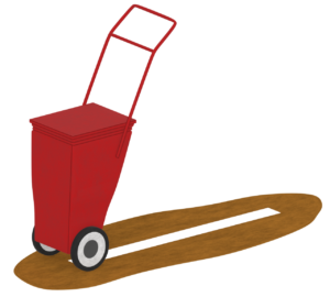 白線引きのイラスト