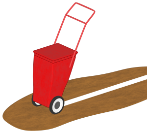 白線引きのイラスト