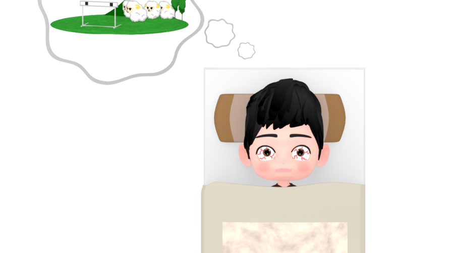 counting sheep unable to sleep person img