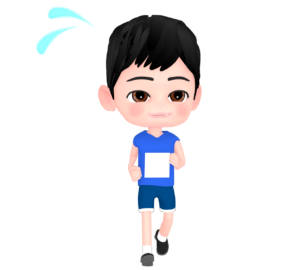 マラソン選手のイラスト