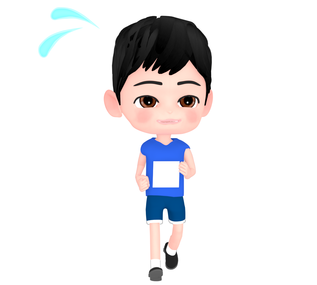 マラソン選手のイラスト