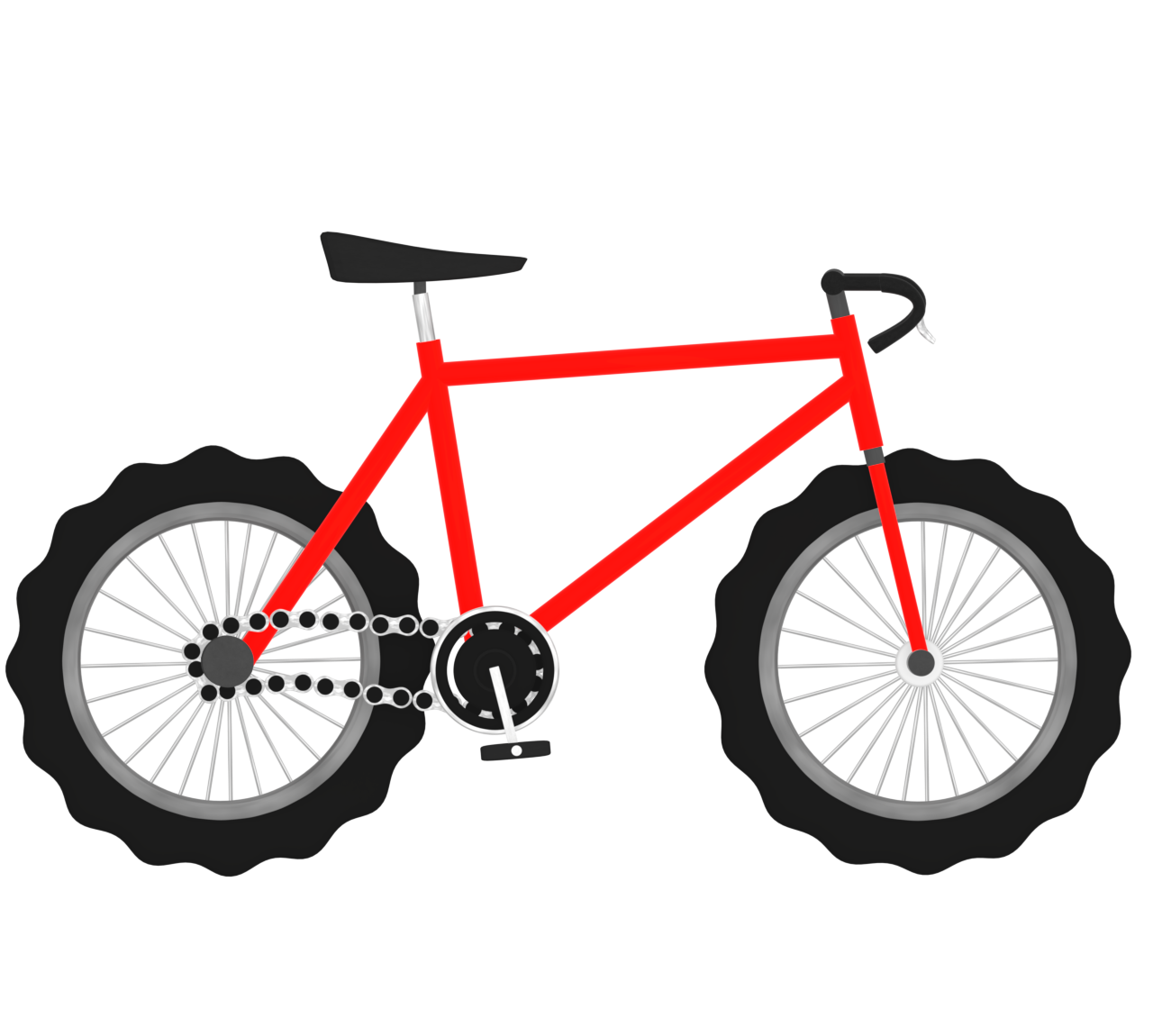 マウンテンバイクのイラスト