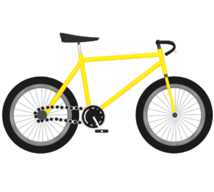 ロードレースの自転車のイラスト