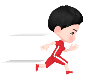 短距離走のイラスト